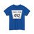 Nebraska State Spur 492 (Nebraska) (Road Sign) T-Shirt