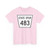 Nebraska State Spur 483 (Nebraska) (Road Sign) T-Shirt