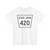 Nebraska State Spur 420 (Nebraska) (Road Sign) T-Shirt