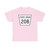 Nebraska State Spur 208 (Nebraska) (Road Sign) T-Shirt