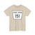 Nebraska State Spur 151 (Nebraska) (Road Sign) T-Shirt