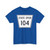 Nebraska State Spur 104 (Nebraska) (Road Sign) T-Shirt