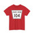 Nebraska State Spur 104 (Nebraska) (Road Sign) T-Shirt