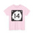 North Dakota 14 (North Dakota) (Road Sign) T-Shirt