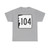 NH Route 104 (New Hampshire) (Road Sign) T-Shirt