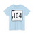 NH Route 104 (New Hampshire) (Road Sign) T-Shirt