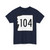 NH Route 104 (New Hampshire) (Road Sign) T-Shirt