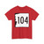 NH Route 104 (New Hampshire) (Road Sign) T-Shirt