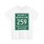 Greenfield Township Route 259 Fairfield County Ohio (Ohio) (Road Sign) T-Shirt