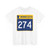 MN-274 (Minnesota) (Road Sign) T-Shirt