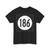 Iowa 186 (Iowa) (Road Sign) T-Shirt