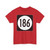 Iowa 186 (Iowa) (Road Sign) T-Shirt