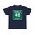 Franklin County 48 NY (New York) (Road Sign) T-Shirt