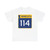 MN-114 (Minnesota) (Road Sign) T-Shirt