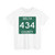 Michigan 434 Delta County (Michigan) (Road Sign) T-Shirt