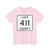 Michigan 411 Luce County (Michigan) (Road Sign) T-Shirt
