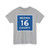 Medina County Route 16 OH (Ohio) (Road Sign) T-Shirt