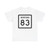 MT-83 (Montana) (Road Sign) T-Shirt