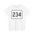 MA Route 234 (Massachusetts) (Road Sign) T-Shirt