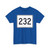 MA Route 232 (Massachusetts) (Road Sign) T-Shirt