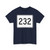 MA Route 232 (Massachusetts) (Road Sign) T-Shirt