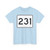 MA Route 231 (Massachusetts) (Road Sign) T-Shirt
