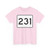 MA Route 231 (Massachusetts) (Road Sign) T-Shirt