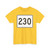 MA Route 230 (Massachusetts) (Road Sign) T-Shirt