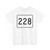 MA Route 228 (Massachusetts) (Road Sign) T-Shirt