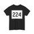 MA Route 224 (Massachusetts) (Road Sign) T-Shirt