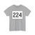 MA Route 224 (Massachusetts) (Road Sign) T-Shirt