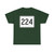 MA Route 224 (Massachusetts) (Road Sign) T-Shirt