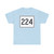 MA Route 224 (Massachusetts) (Road Sign) T-Shirt