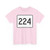 MA Route 224 (Massachusetts) (Road Sign) T-Shirt