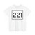MA Route 221 (Massachusetts) (Road Sign) T-Shirt
