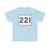MA Route 221 (Massachusetts) (Road Sign) T-Shirt