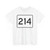 MA Route 214 (Massachusetts) (Road Sign) T-Shirt