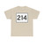 MA Route 214 (Massachusetts) (Road Sign) T-Shirt