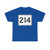 MA Route 214 (Massachusetts) (Road Sign) T-Shirt