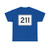 MA Route 211 (Massachusetts) (Road Sign) T-Shirt