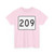 MA Route 209 (Massachusetts) (Road Sign) T-Shirt