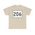 MA Route 206 (Massachusetts) (Road Sign) T-Shirt