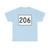 MA Route 206 (Massachusetts) (Road Sign) T-Shirt