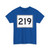 MA Route 219 (Massachusetts) (Road Sign) T-Shirt