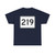 MA Route 219 (Massachusetts) (Road Sign) T-Shirt
