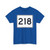MA Route 218 (Massachusetts) (Road Sign) T-Shirt