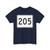 MA Route 205 (Massachusetts) (Road Sign) T-Shirt