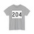 MA Route 204 (Massachusetts) (Road Sign) T-Shirt