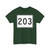 MA Route 203 (Massachusetts) (Road Sign) T-Shirt