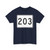 MA Route 203 (Massachusetts) (Road Sign) T-Shirt